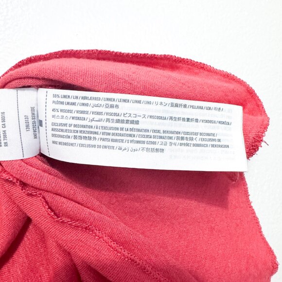 Abercrombie & Fitch Swing Tank Top Coral Pink Rounded Neckline Women's Size M - Picture 4 of 5